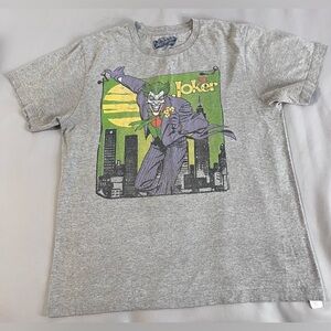 VTG Old Navy Collectibility DC Comics The Joker Sz Large  Gray T-Shirt Mens Y2K‎